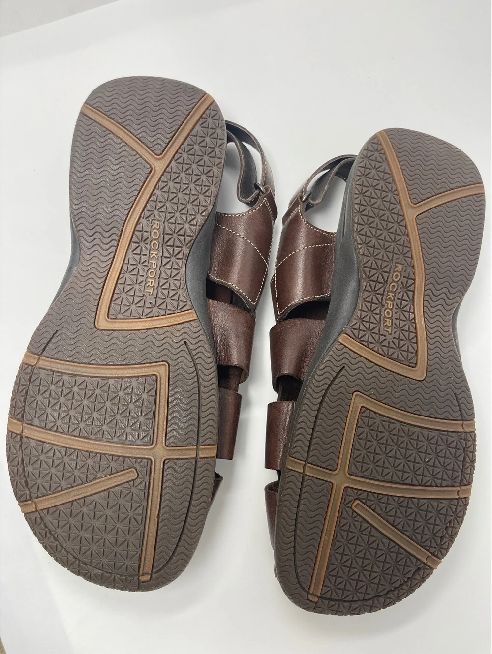 Rockport Powered by DMX Leather Brown Sandals Men's Size 13M Hiking